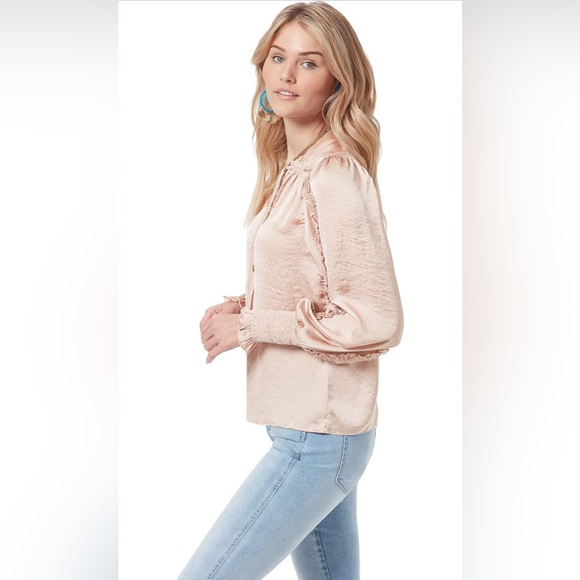 Sam Edelman Varick V-Neck Satin Blouse Size Medium - Picture 3 of 9